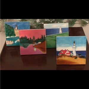 📌 Lighthouse Design Prince Edward Island Ceramic Wall Standing Tiles  ( 4 )
